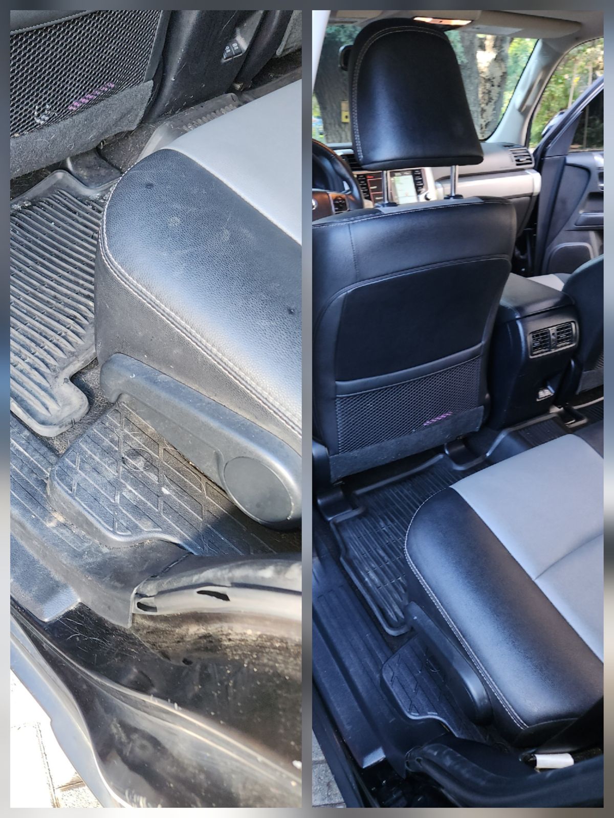 A cabin you want to sit in by Eric's Mobile Auto Spa, before and after